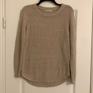 Women’s Tan Crew Neck Sweater